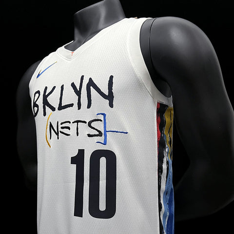 Brooklyn Nets Simmons #10 White NBA Jersey City Edition