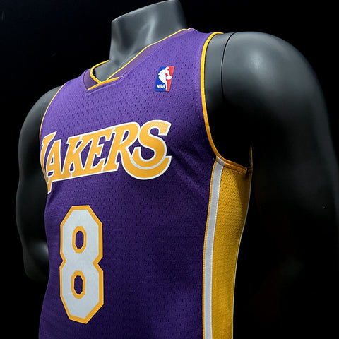 Los Angeles Lakers Bryant #8 Purple Retro NBA Jersey