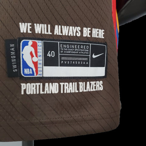 Portland Trail Blazers Mccollum #3 Brown NBA Jersey 2021