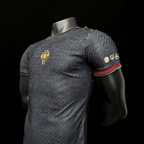 Portugal Black Special Edition Soccer Football Jersey 2023 [Player Version]
