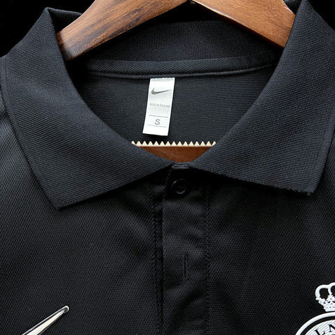 Al Nassr Polo Black Soccer Football Jersey 2023-24