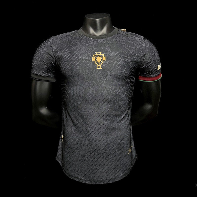 Portugal Black Special Edition Soccer Football Jersey 2023 [Player Version]