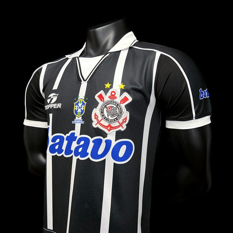 Corinthians Retro Away Soccer Football Jersey 1999