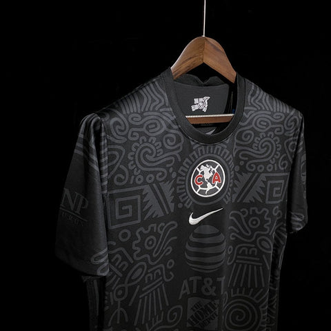 Club America de Mexico Soccer Football Black Jersey 2021-22
