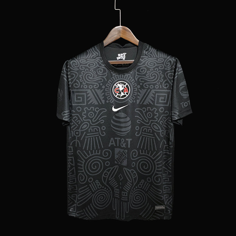 Club America de Mexico Soccer Football Black Jersey 2021-22
