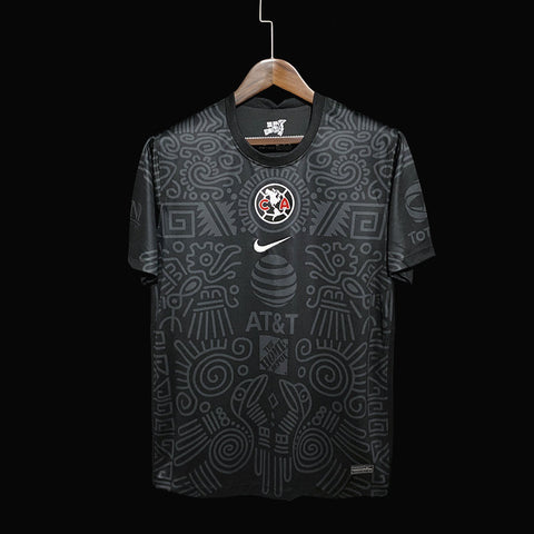 Club America de Mexico Soccer Football Black Jersey 2021-22