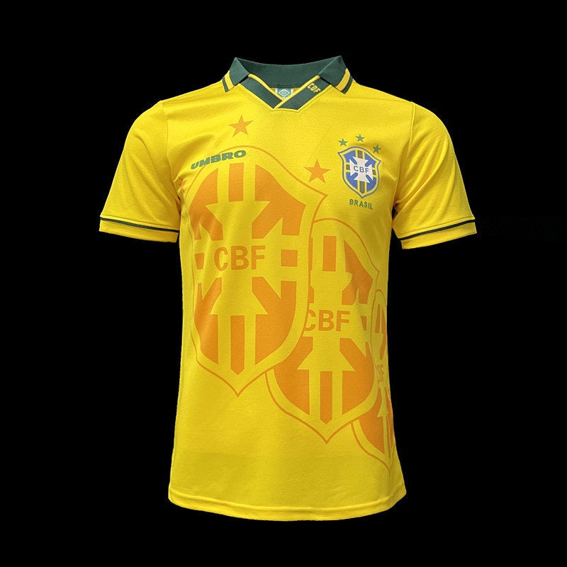 Brazil National Team Retro Soccer Football Jersey 1994