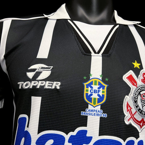 Corinthians Retro Away Soccer Football Jersey 1999