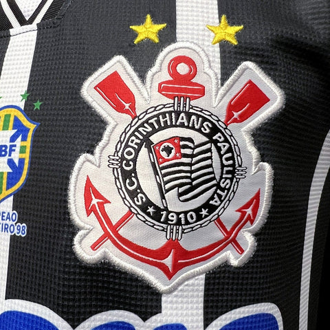 Corinthians Retro Away Soccer Football Jersey 1999