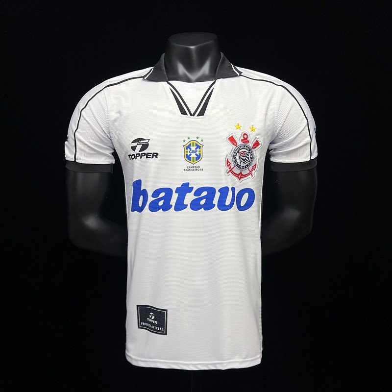Corinthians Retro Home Soccer Football Jersey 1999