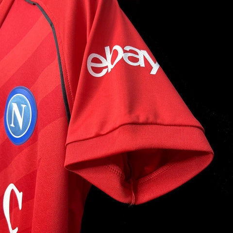Napoli Red Goalie Shirt Football Jersey Kit 2023/24